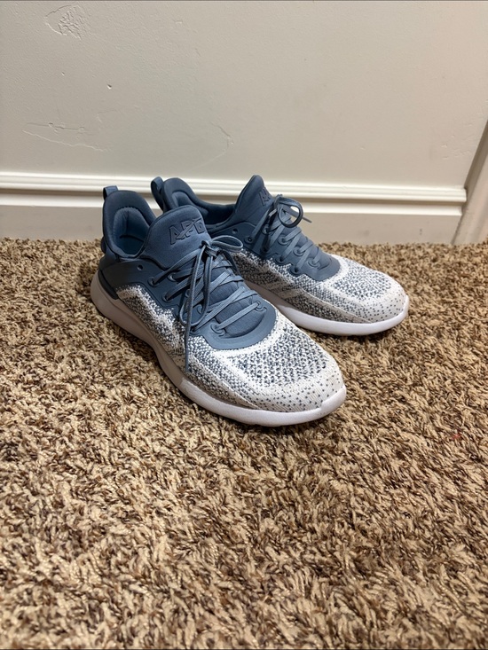 APL Shoes - APL Men’s Knit Sneakers in Blue and White